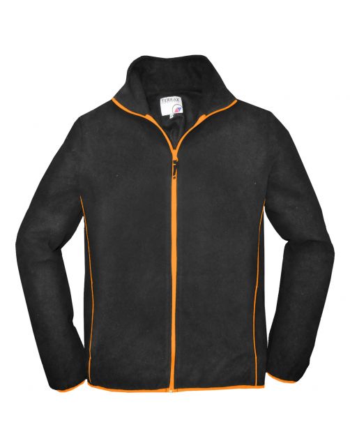 Terra Trend Job Fleecejack Zwart&Oranje - Werkkleding