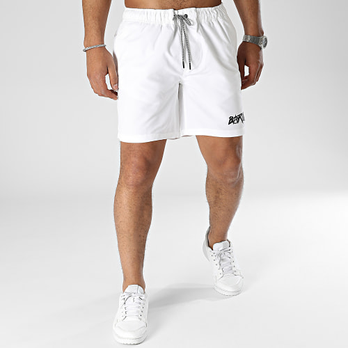 Short De Bain Barlou Blanc Noir