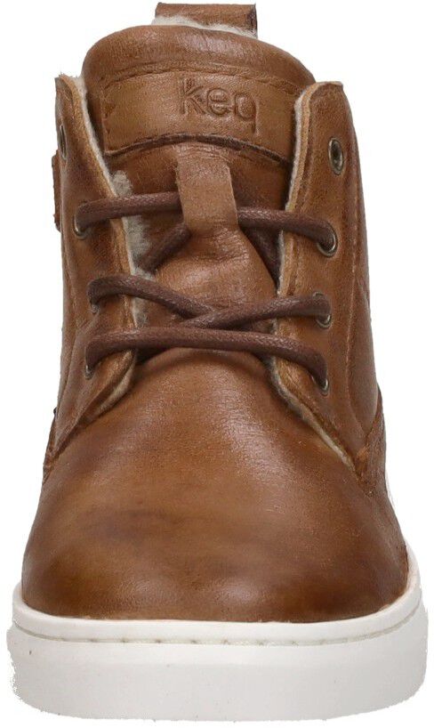 Keq Veterschoenen Hoog cognac