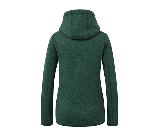 Kapuzen-Strickfleecejacke, sandfarben