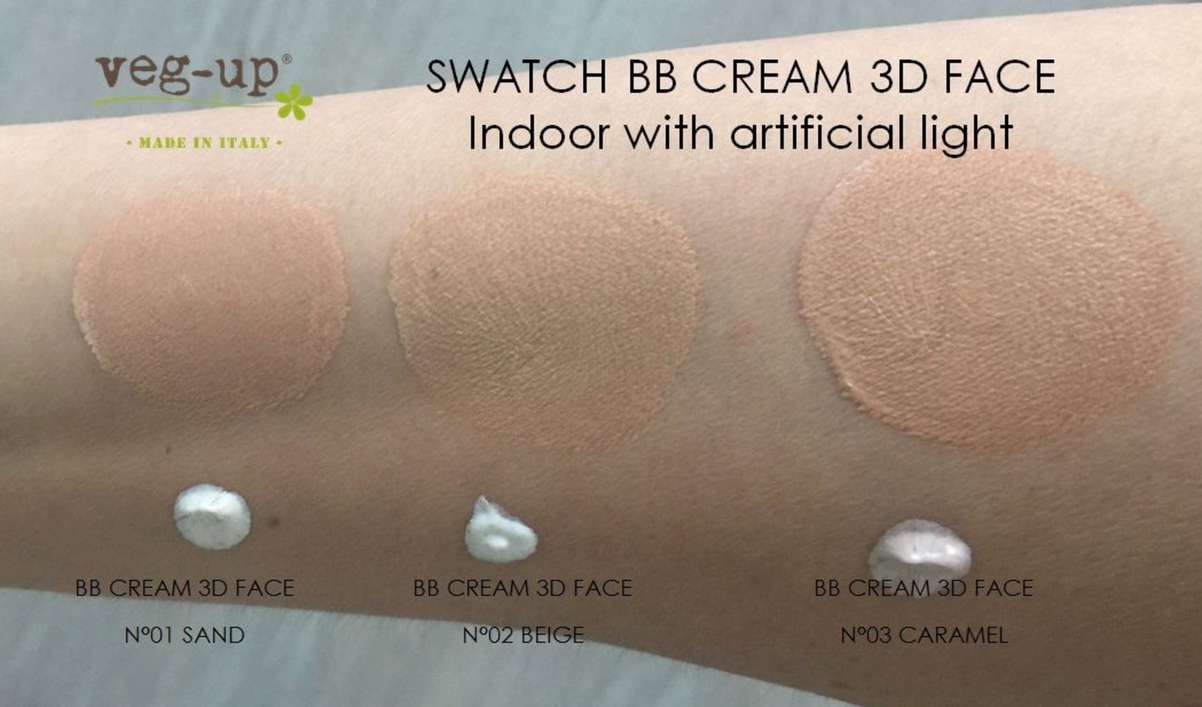 veg-up  BB Cream 3D Face, Beige (30 ml)