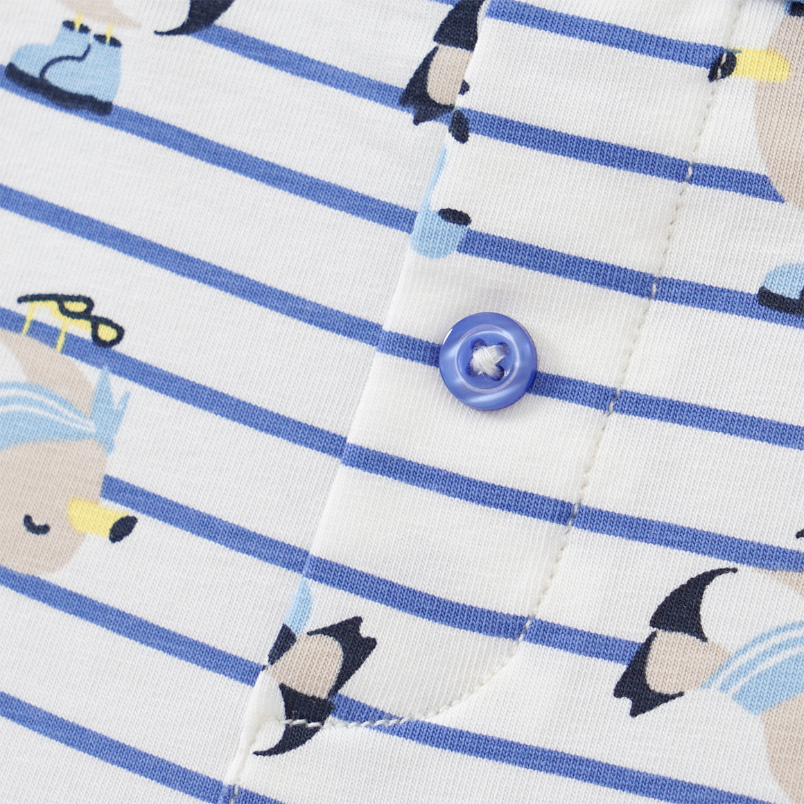 Topomini 3 Baby Boxer mit Möwen-Motiven weiss