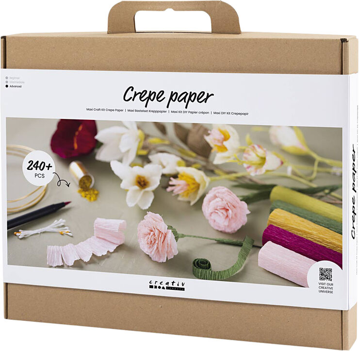 Creativ Company Maxi DIY Kit Crepepapir, Blomster