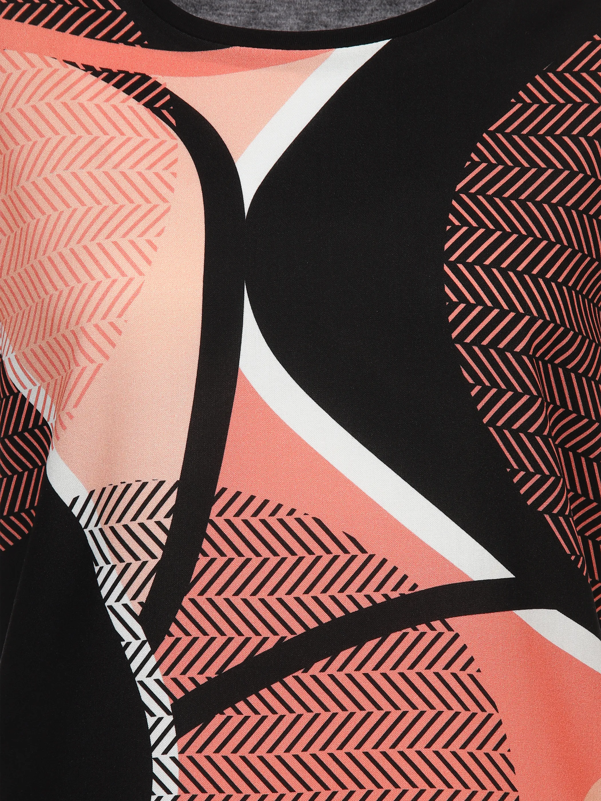 Damen Shirt im Materialmix