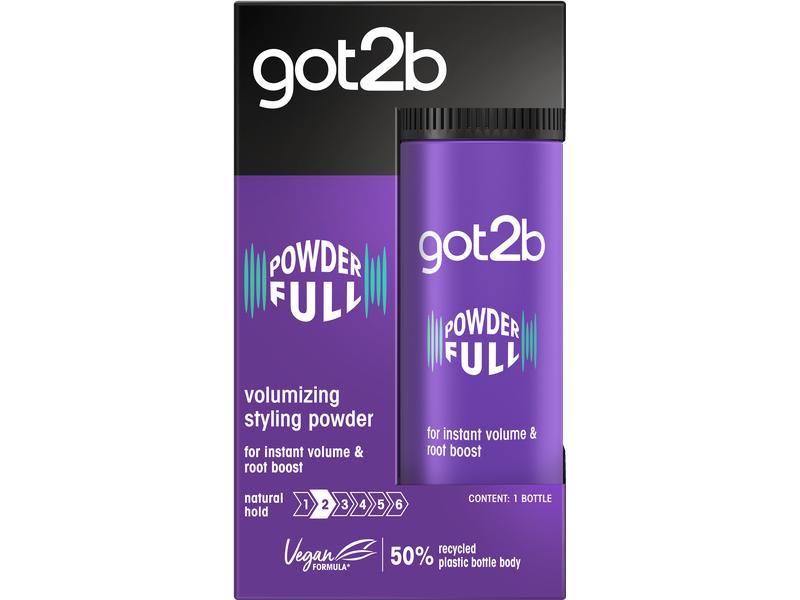 Schwarzkopf got2b Volumen Puder Full Volumania 10 g Styling Puder, Powderfull für geballtes Volumen vom Ansatz an
