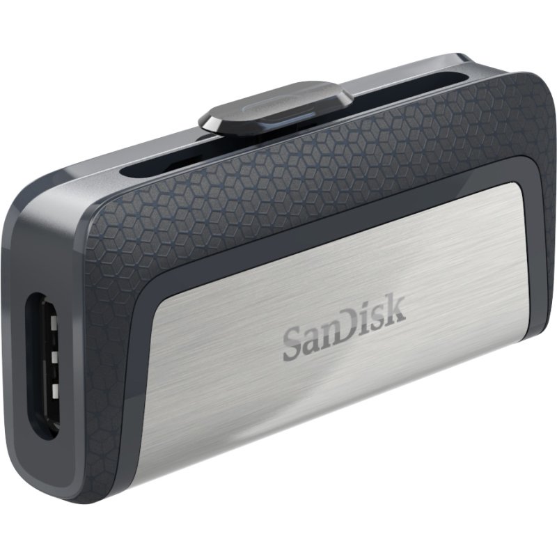 SanDisk Ultra Dual Drive USB Type-C lecteur USB flash 32 Go USB Type-A / USB Type-C 3.2 Gen 1 (3.1 Gen 1) Noir, Argent