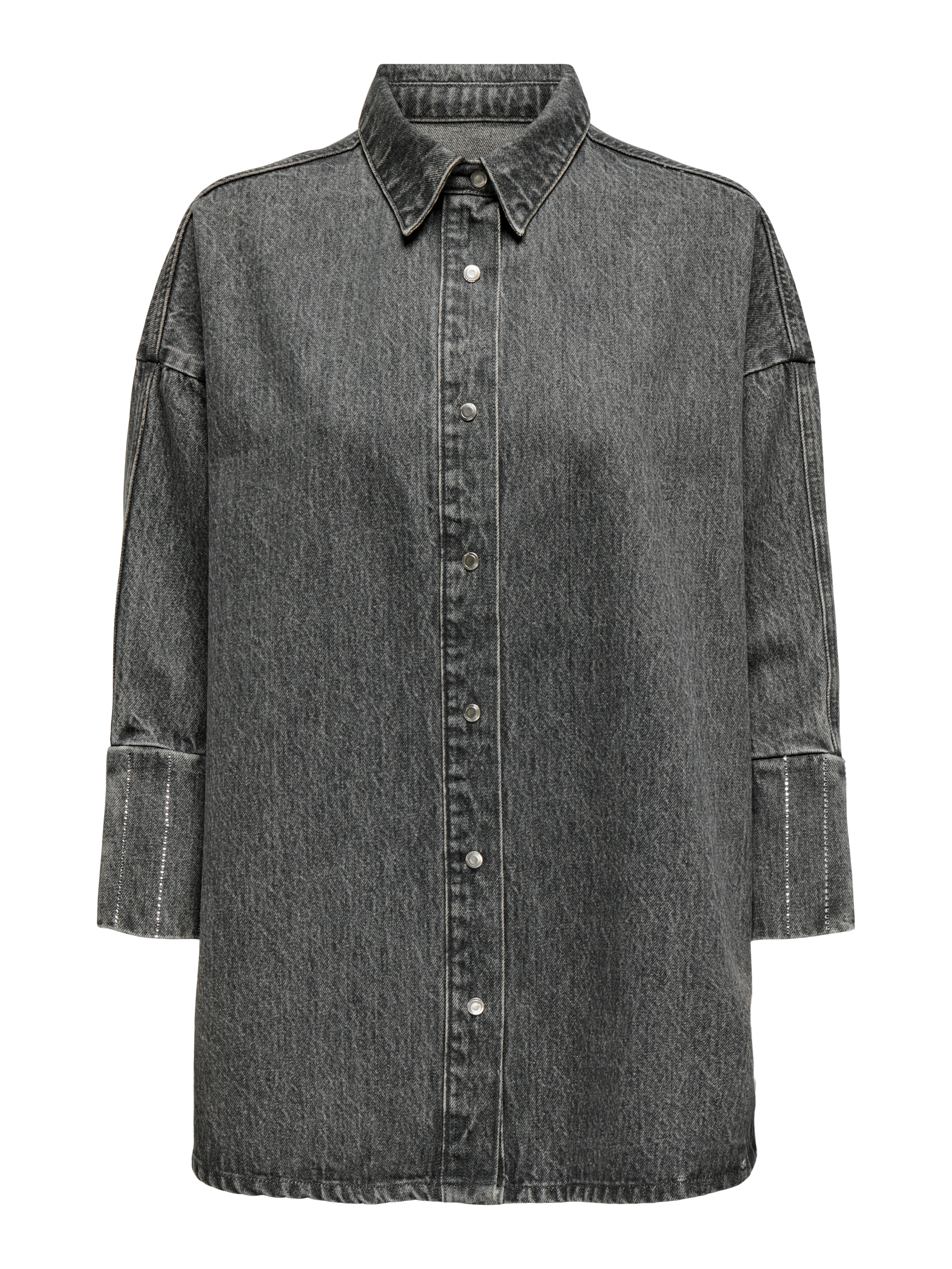 ONLGRACE Jeanshemd Light Grey Denim