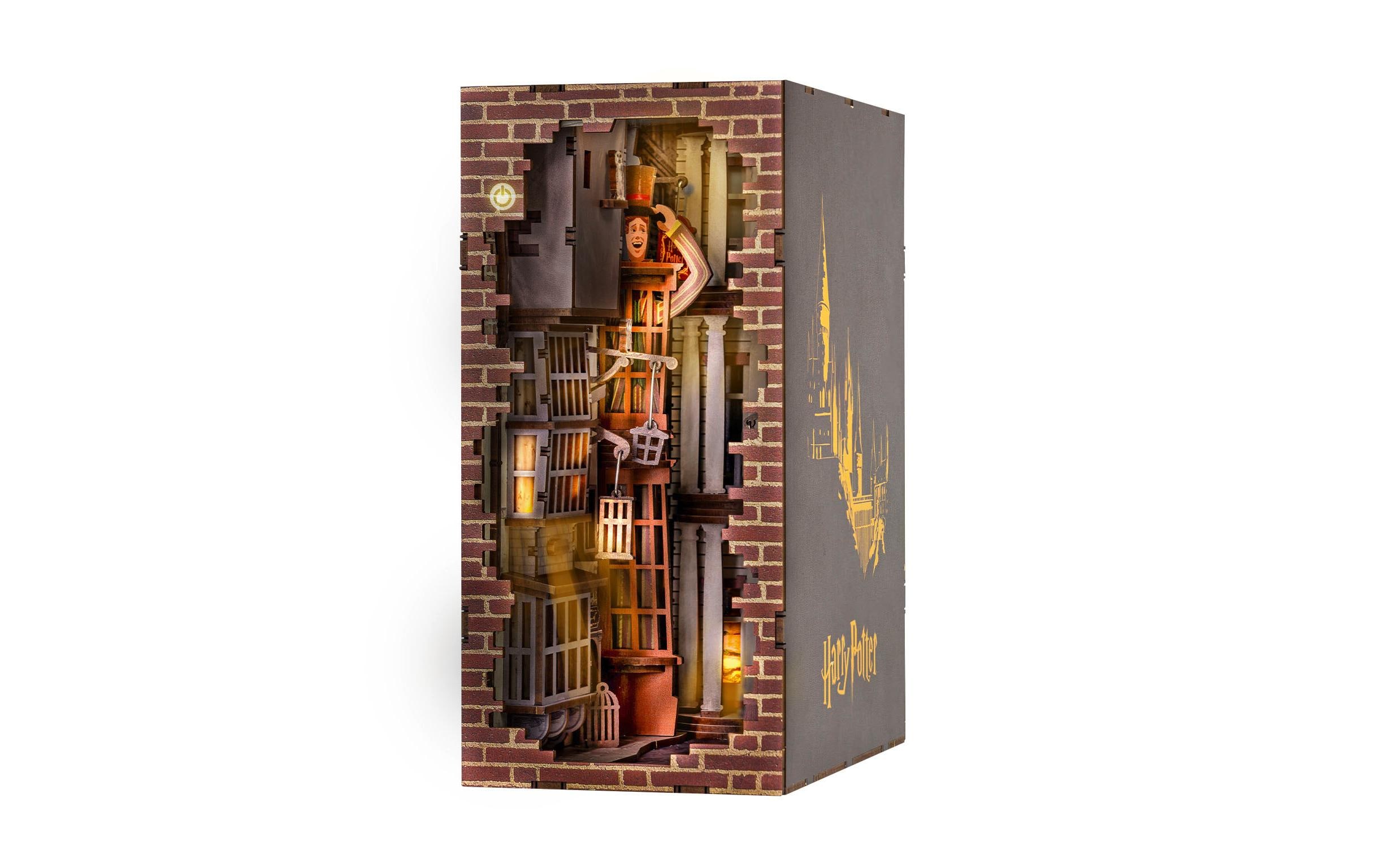 Bausatz Diagon Alley Harry PotterHolzbausatz mit LED-Beleuchtung und Berührungssensor