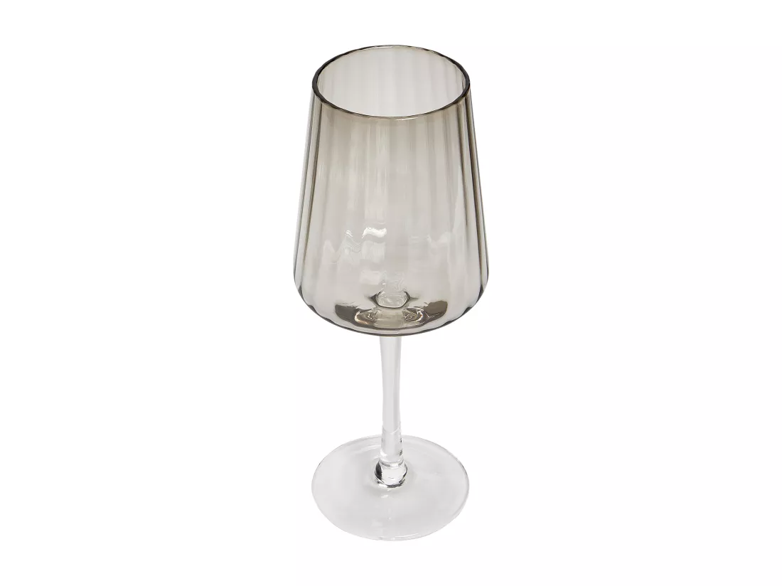 Lot de 4 verres à vin QUARTZ 360 ml Gris