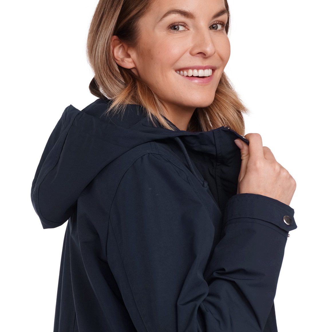 Gina Benotti Damen Parka mit Kapuze dunkelblau