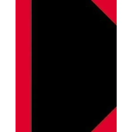 Hamelin Chinakladde A6 100Bl liniertschwarz/rot 60g