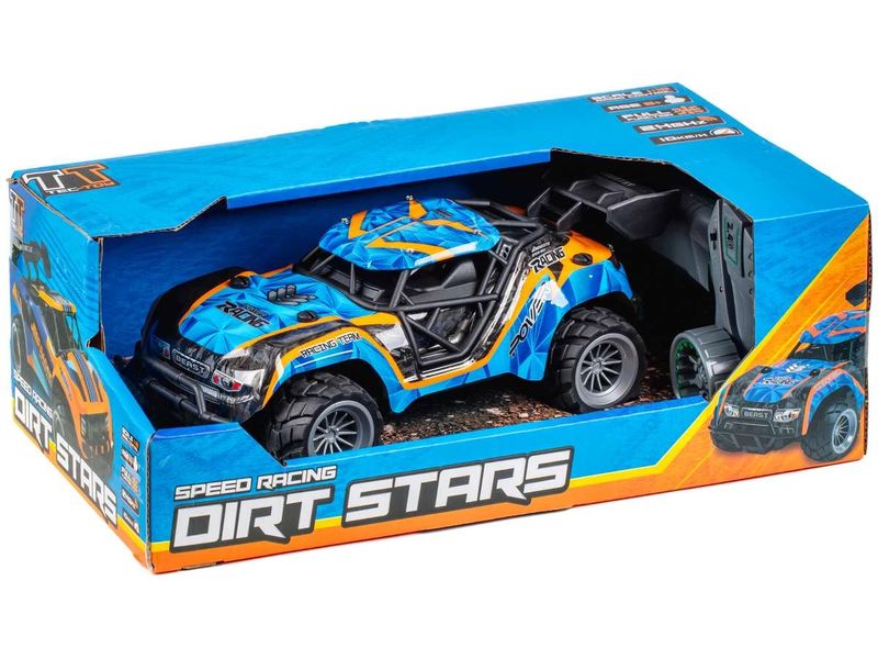 TEC-TOY Buggy Speed Racing Blau/Orange, 1:18 Akku-Betriebenes RC Auto für Kinder ab 6 Jahren
