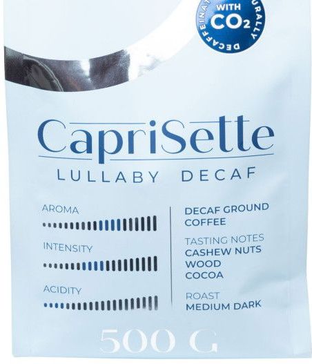Cafeïnevrije koffiebonen Caprisette Lullaby Decaf, 1 kg