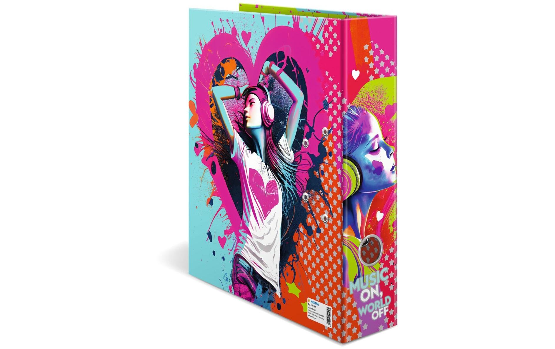 Ordner Music Girl A4, 7 cmMotivordner