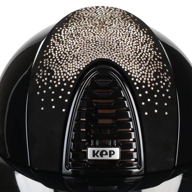 Veiligheidshelm KEP Italia Cromo 2.0 Polish Suède Rosegold Polo Zwart