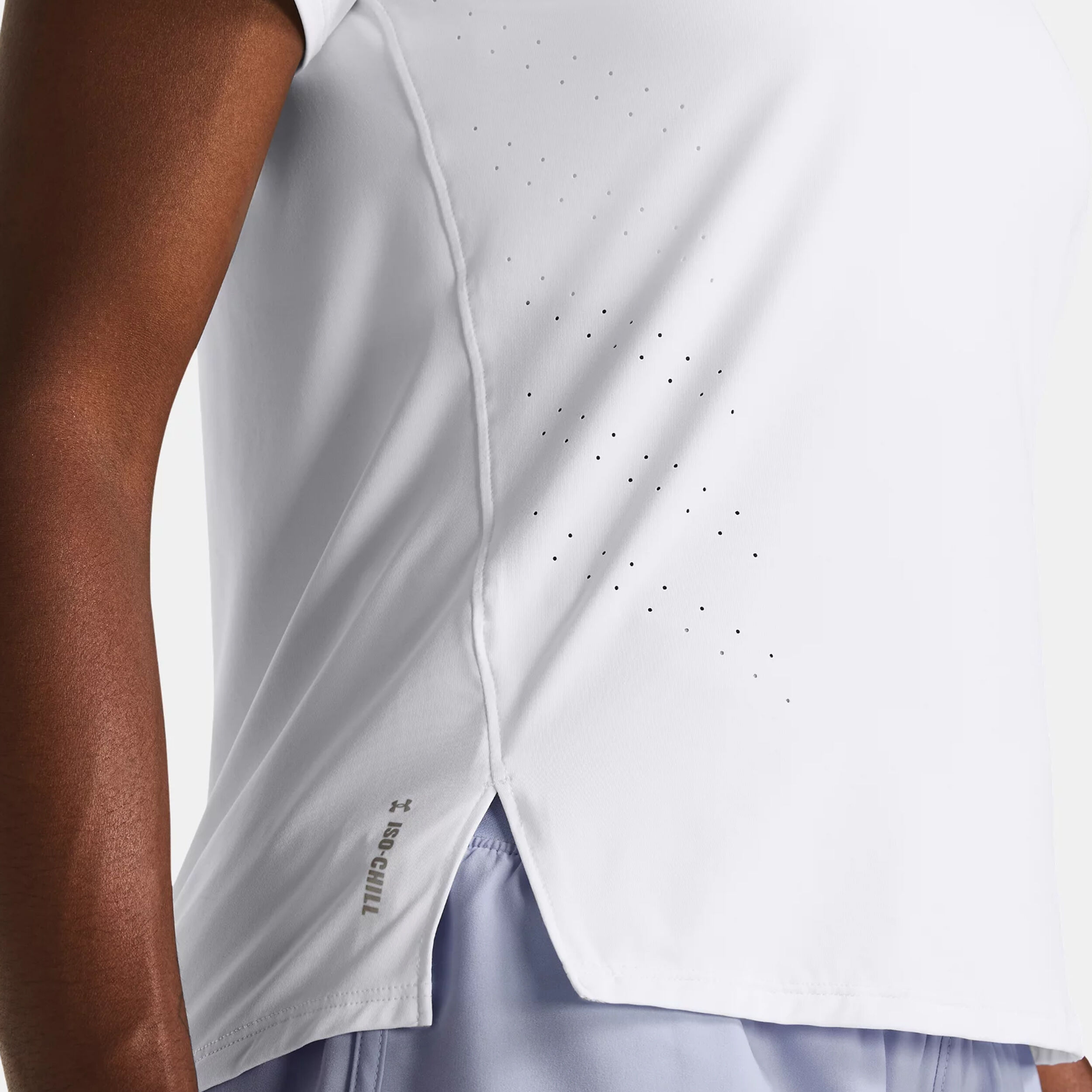 Under Armour Laser SS Maillot De Course Femmes - Blanc