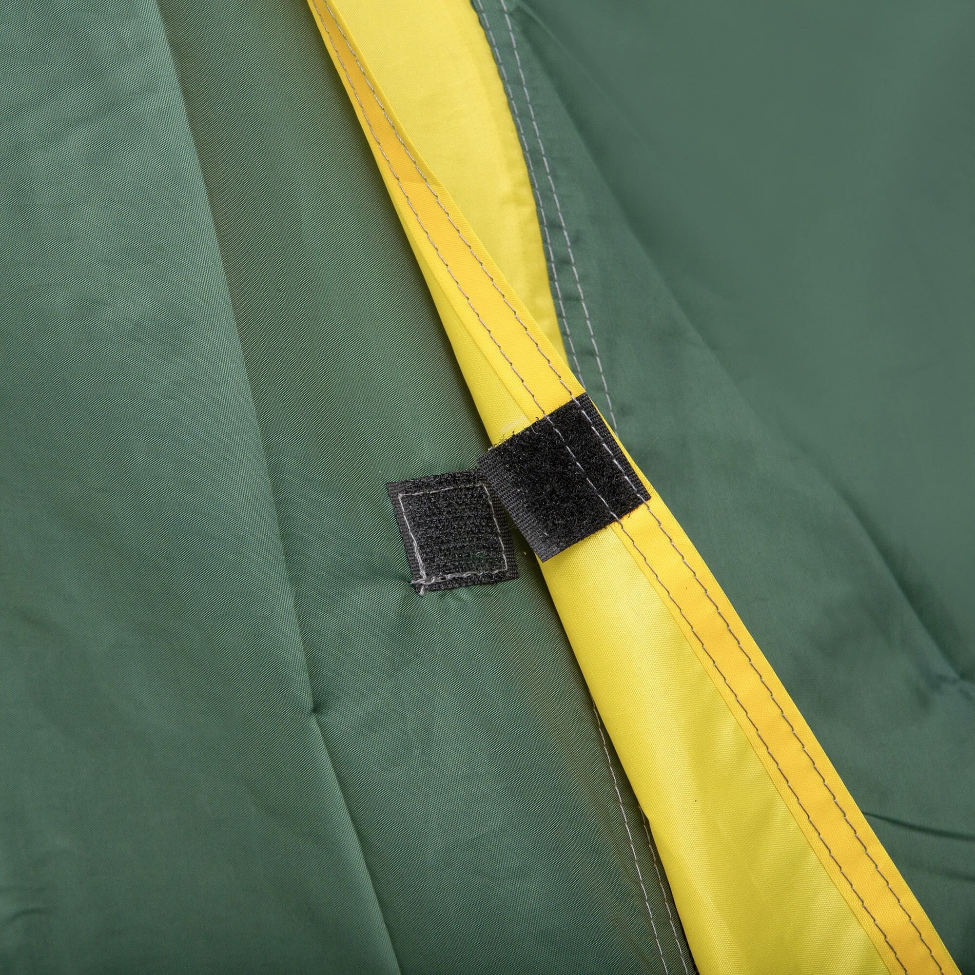Outsunny Campingzelt für 3-4 Personen grün, gelb 325 x 183 x 130 cm (LxBxH)