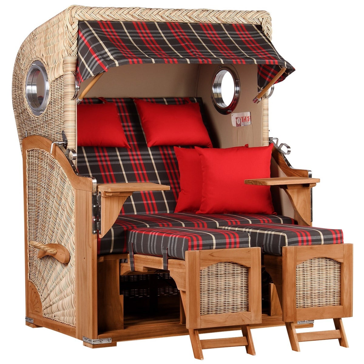 Strandstoel Rantum Teak PE kuip design 529