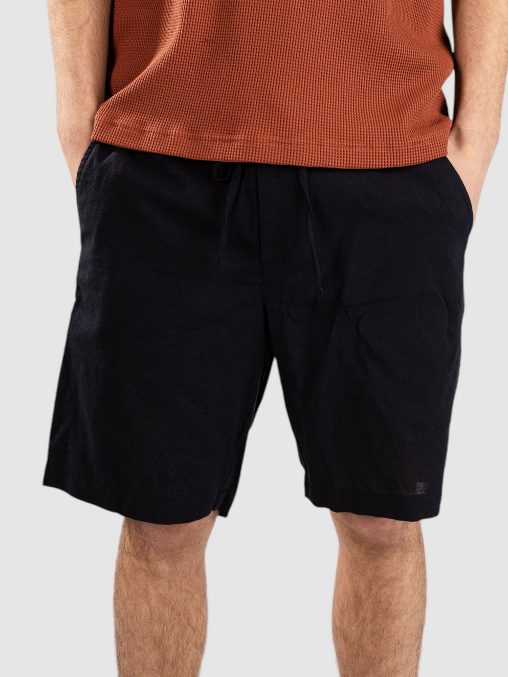 Anerkjendt Aklt James Cot/Linen Ela Shorts caviar