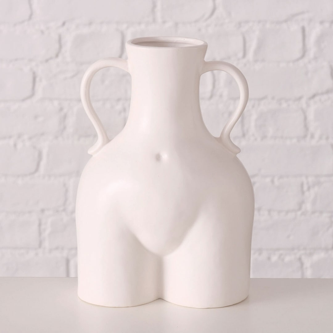 Vase MARYLA 22 cm weiß