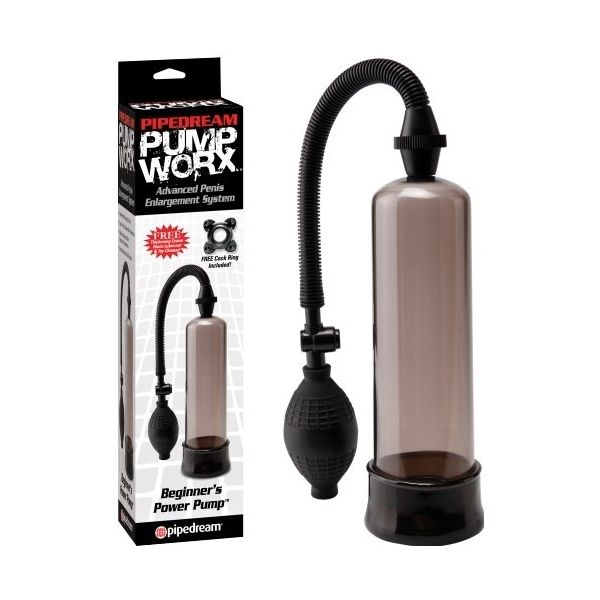 Pipedream Bomba Vácuo Pump Worx Beginner's Power Pump Preta