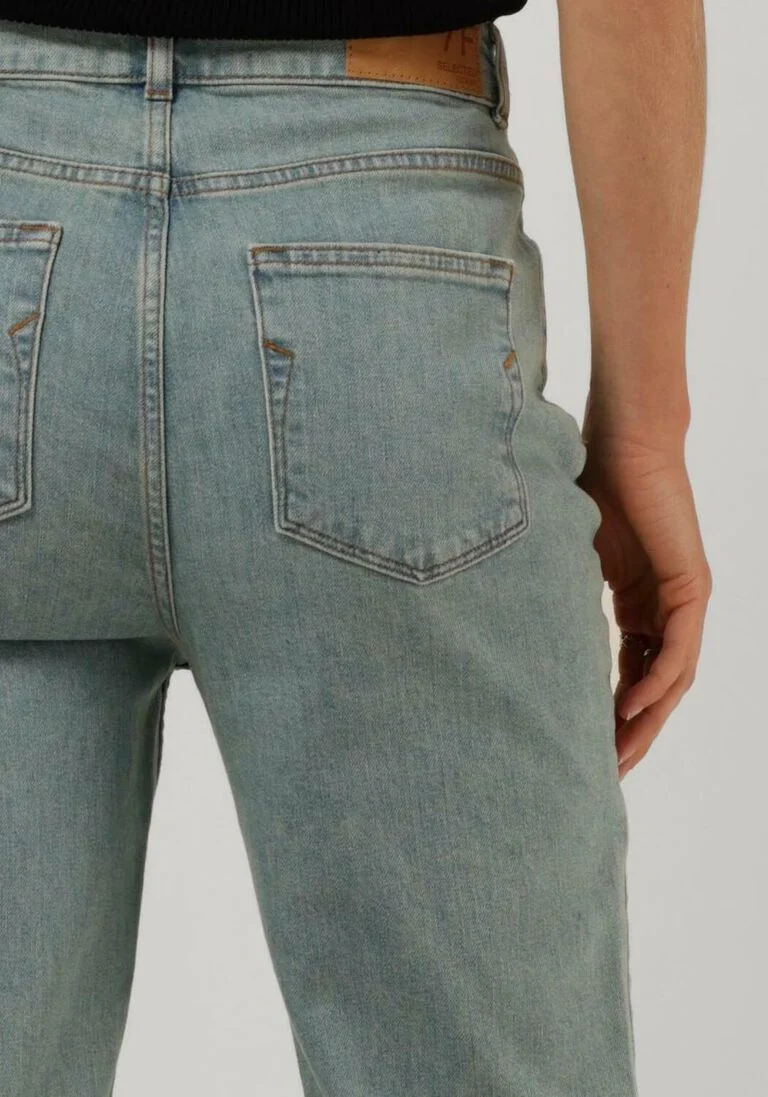 SELECTED FEMME blauwe selected femme mom jeans slfgrace felina hw mom greencast jeans