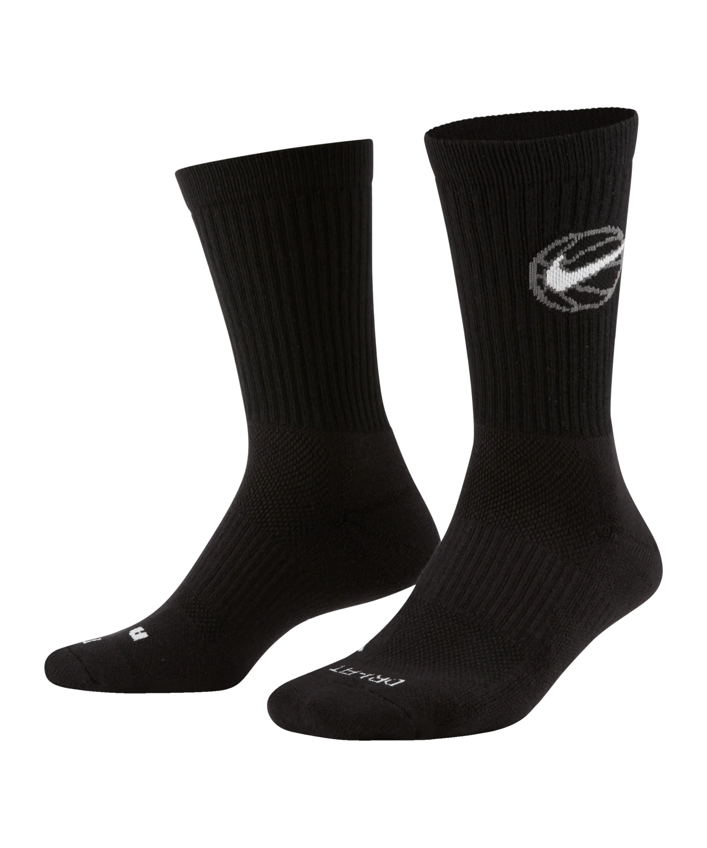 Nike Everyday Crew Socken Schwarz Weiss F010