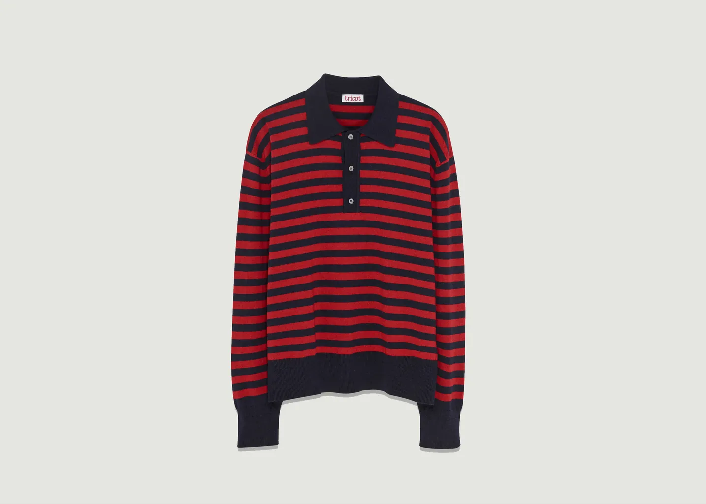 Polo à rayures Tricot