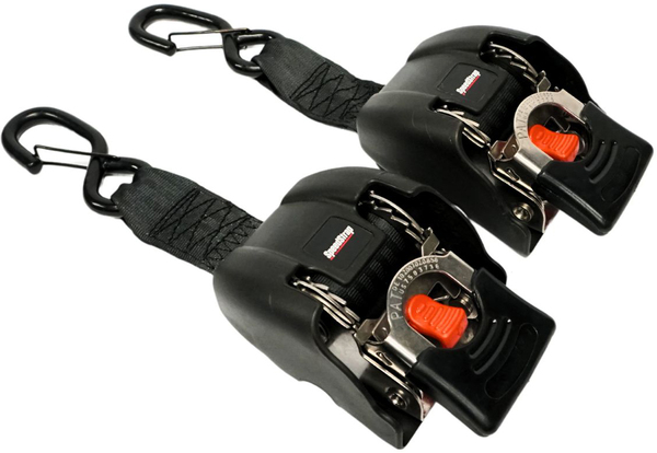 Speedstrap Tie-Down Sangles d’Arrimage à Enroulement Automatique Cliquet Inox (2 pcs)