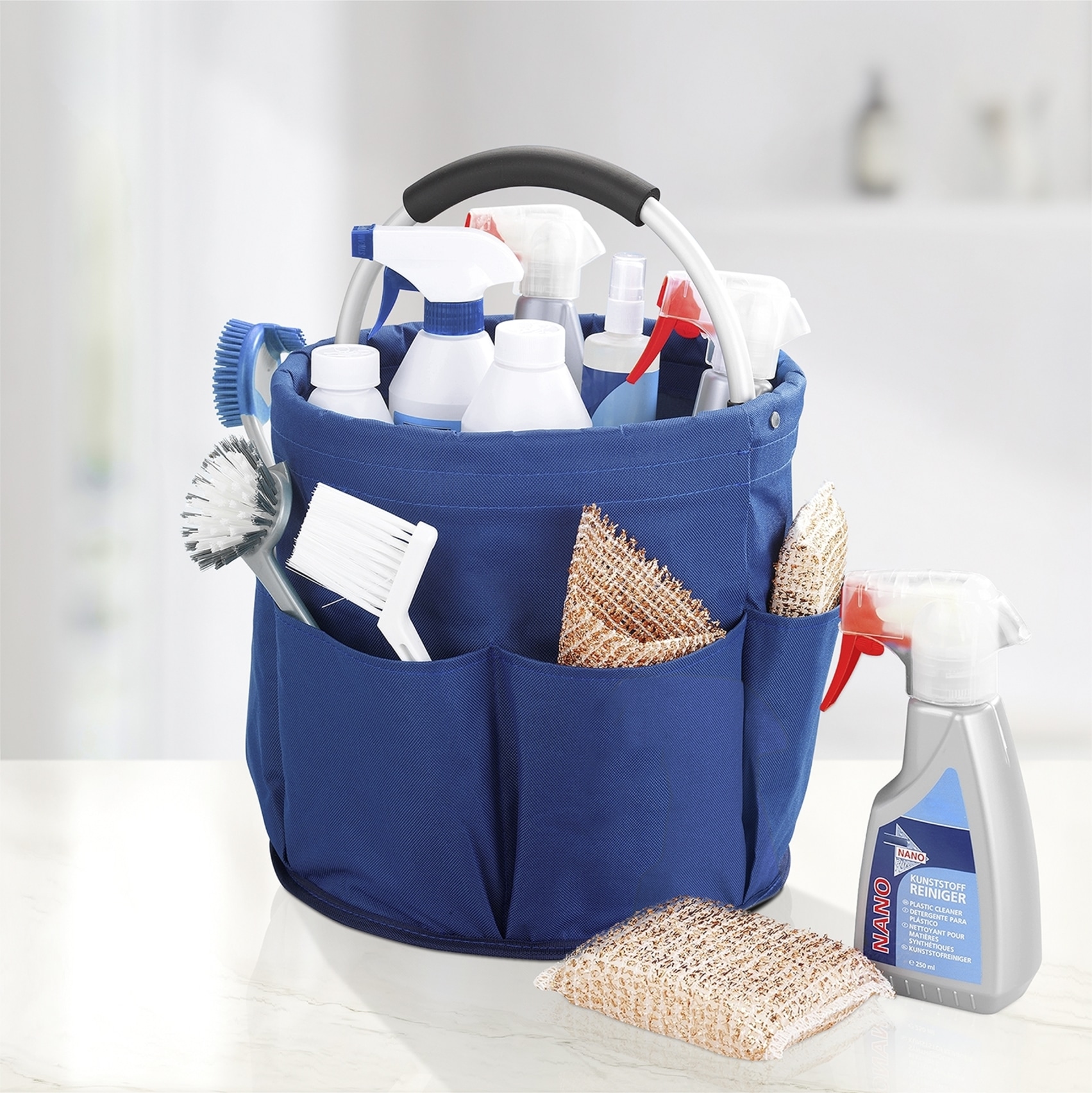 Maximex Organizer »Universal-Reinigungs-Caddy« Allzweckkorb mit 6 Aussentaschen, ideal für Haushalt, Garten & Camping