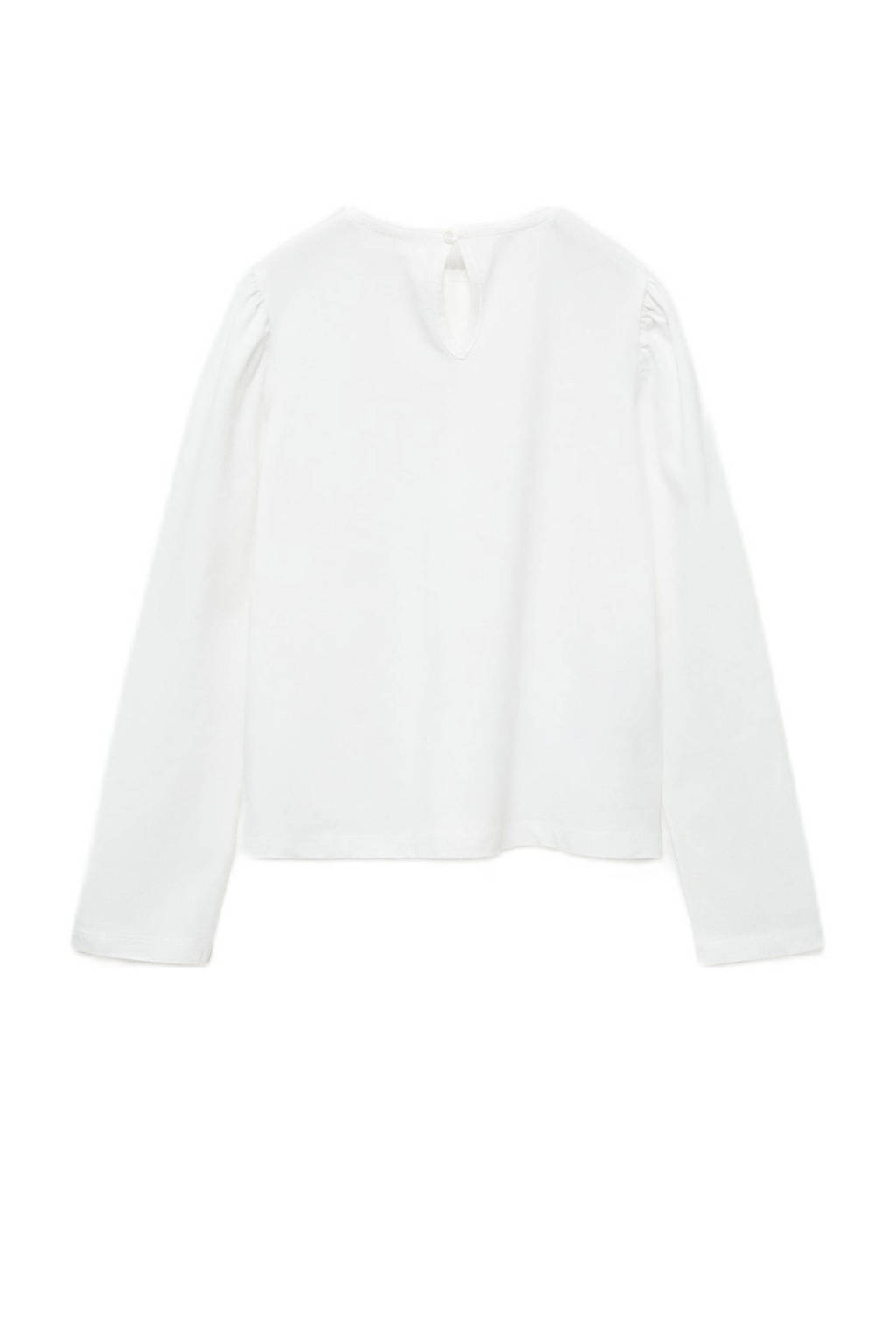 Mango Kids top naturel wit