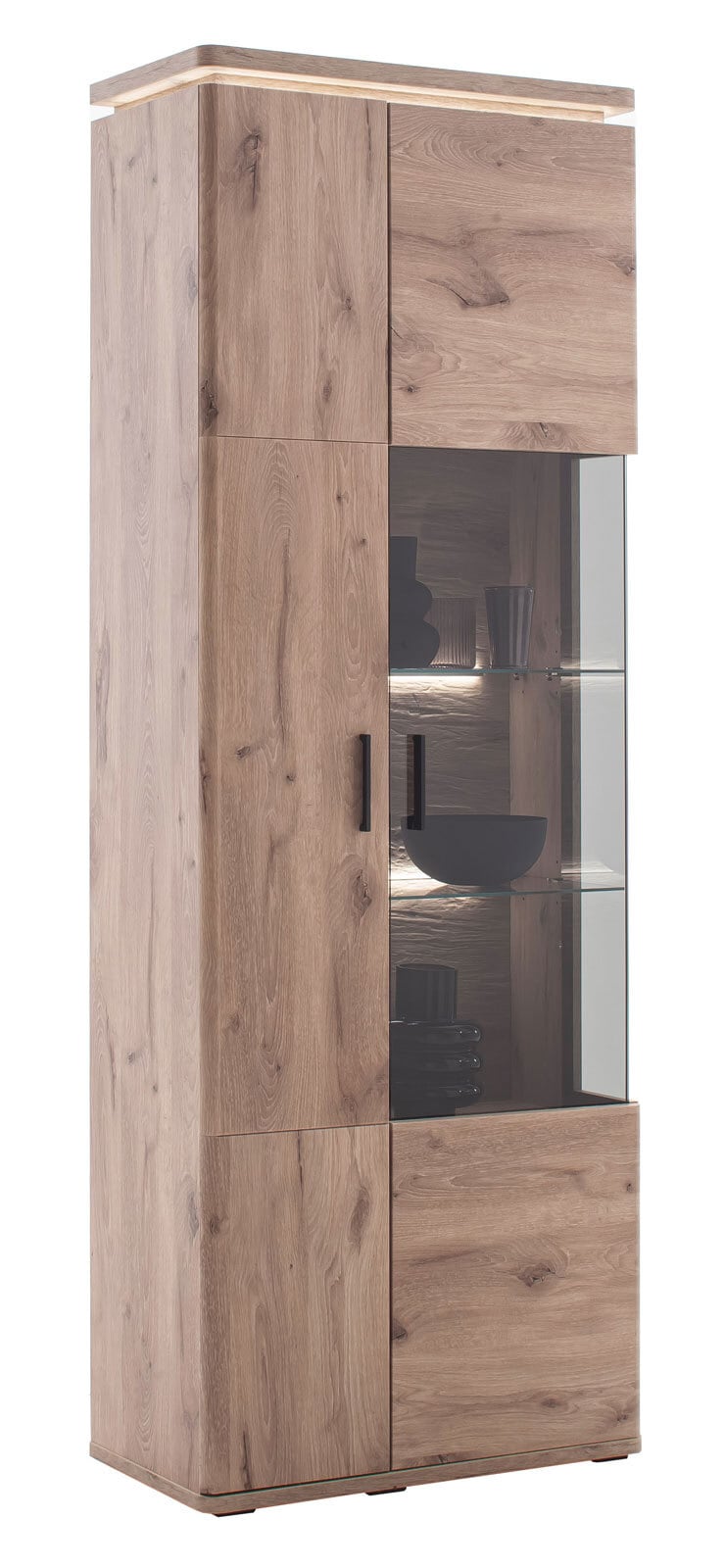 CASAVANTI Vitrine MODENA 75 x 209 cm Viking Oak