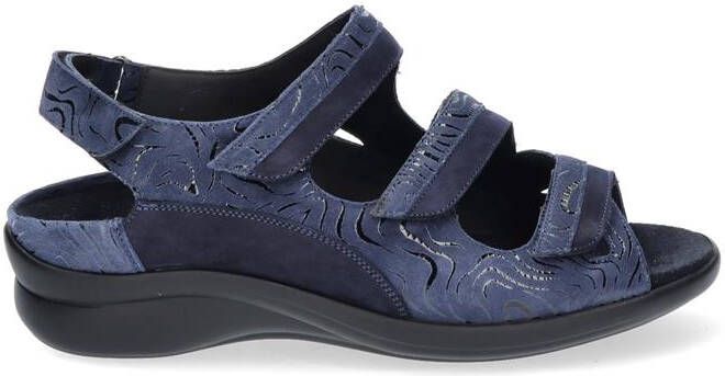 Durea 7409~K~~~~~~~~~~~~~~~~~~~~~~~~ Platte sandalenDames Sandalen Blauw