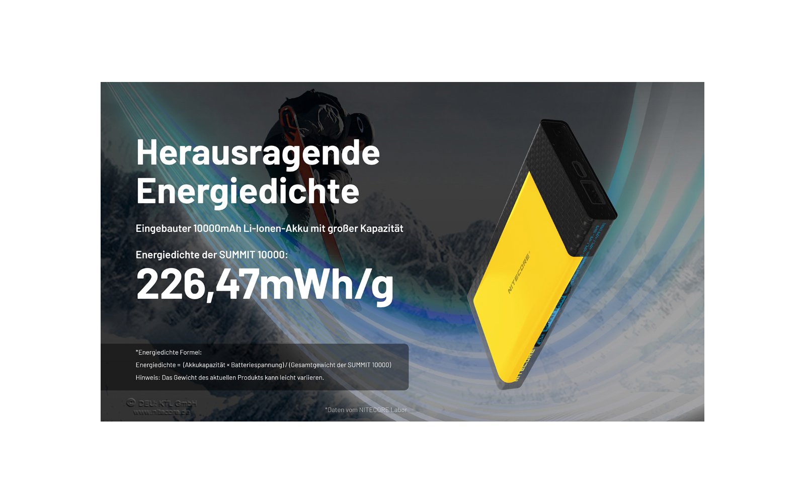 Nitecore Powerbank Summit 10000 mAh