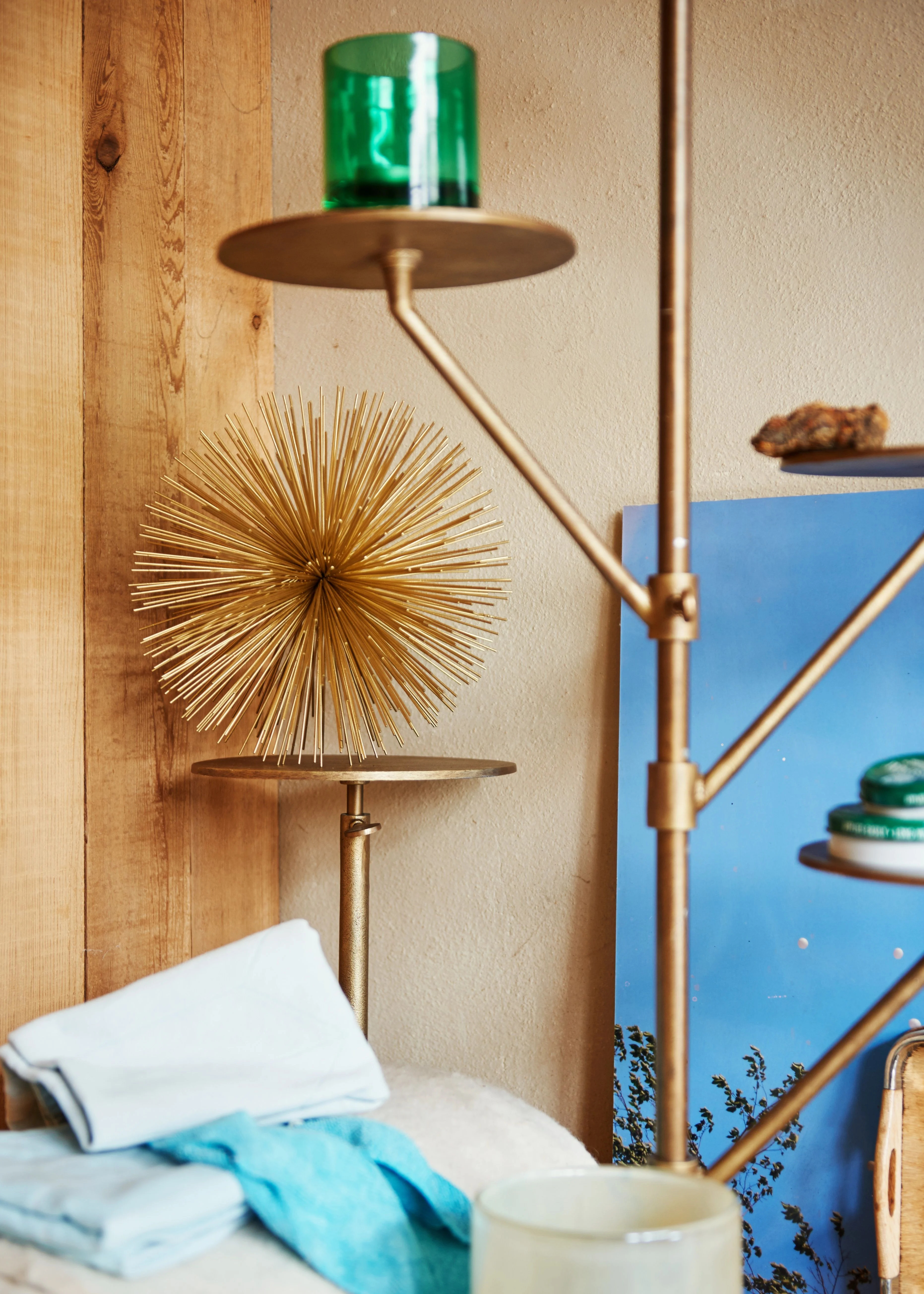 PRICKLE BRASS LARGE - Décoration métal | Doré