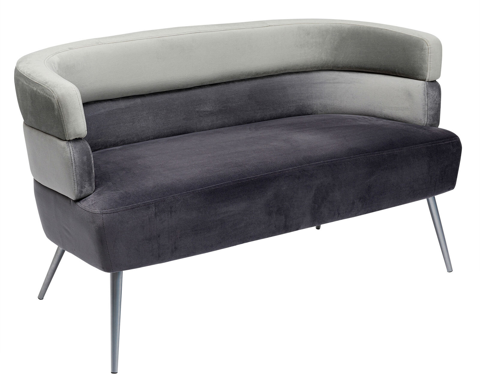 KARE DESIGN Sofa SANDWICH 125 x 64 cm grau
