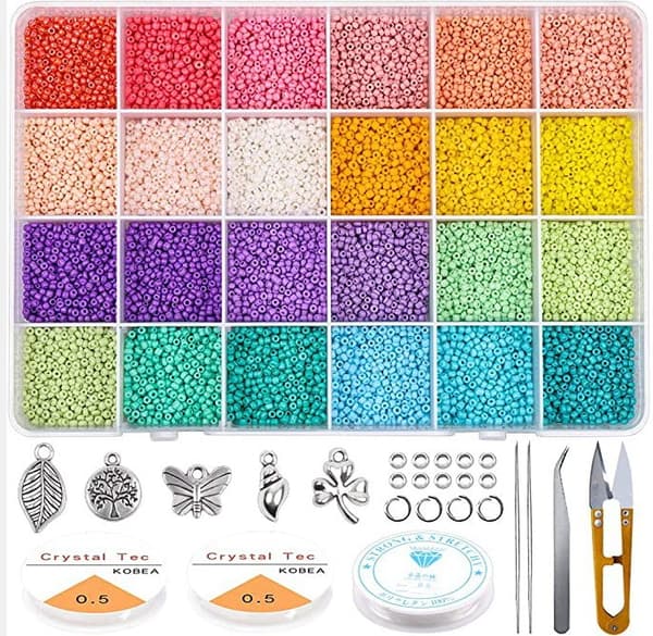 INF DIY Clay Beads Set med makronfargede perler og tilbehør