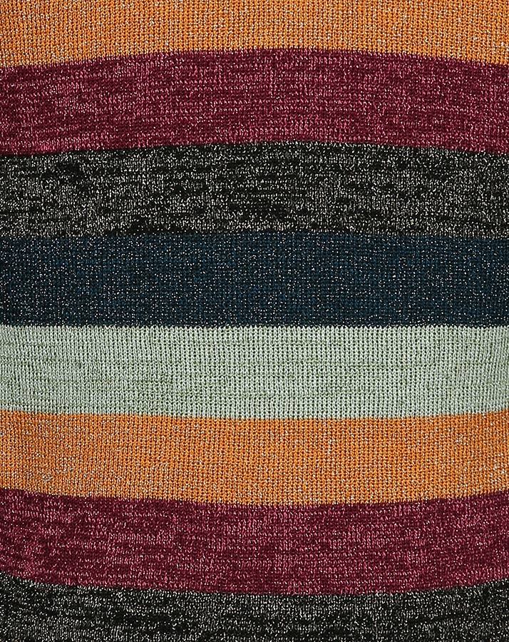 Strickjacke BIENVENUE Á PARIS mit Glitzer in bunt