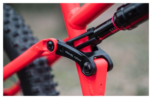 VTT Électrique Tout-Suspendu BH Atom Lynx 8.0 Shimano Deore 10V 500 Wh 29'' Gris Rouge