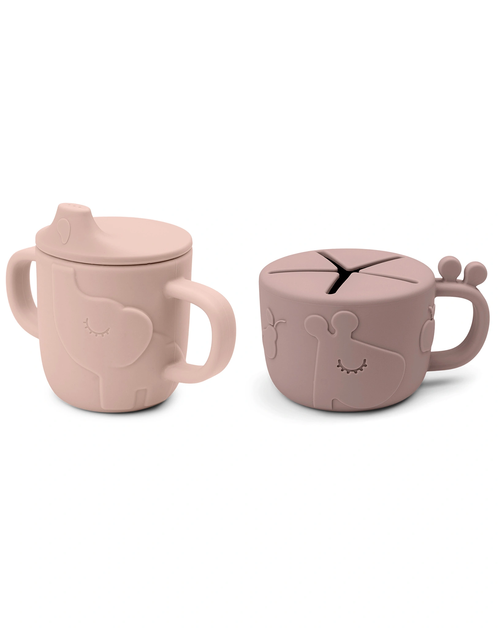 Trinkbecher Set PEEKABOO - DEER FRIENDS 3-teilig in rosa