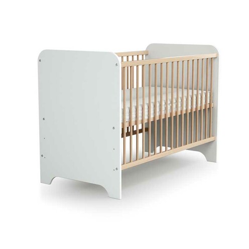 Lit CARROUSEL Blanc et Hêtre 60 x 120 - AT4