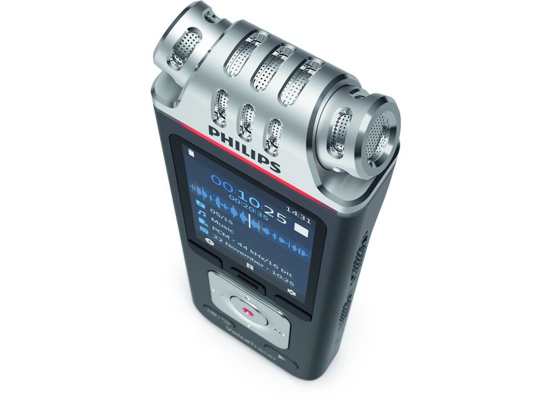 Philips Diktiergerät DVT6115 Mobiles Diktiergerät mit drei Mikrofonen