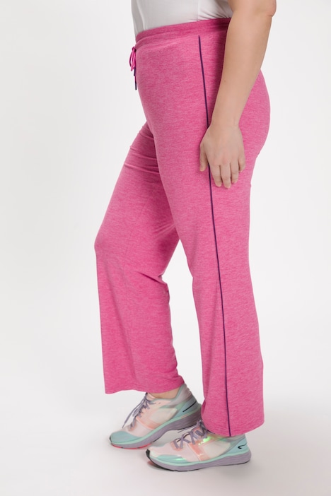 Jogginghose, meliert, schnelltrocknend, Zipptasche