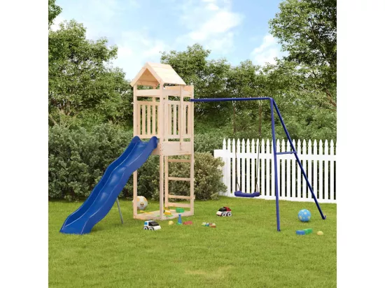 Aire de jeux d'extérieur bois de pin massif