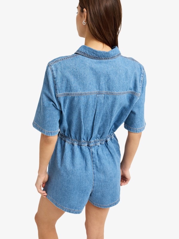 Real Tomorrow Salopette courte Bleu Femme