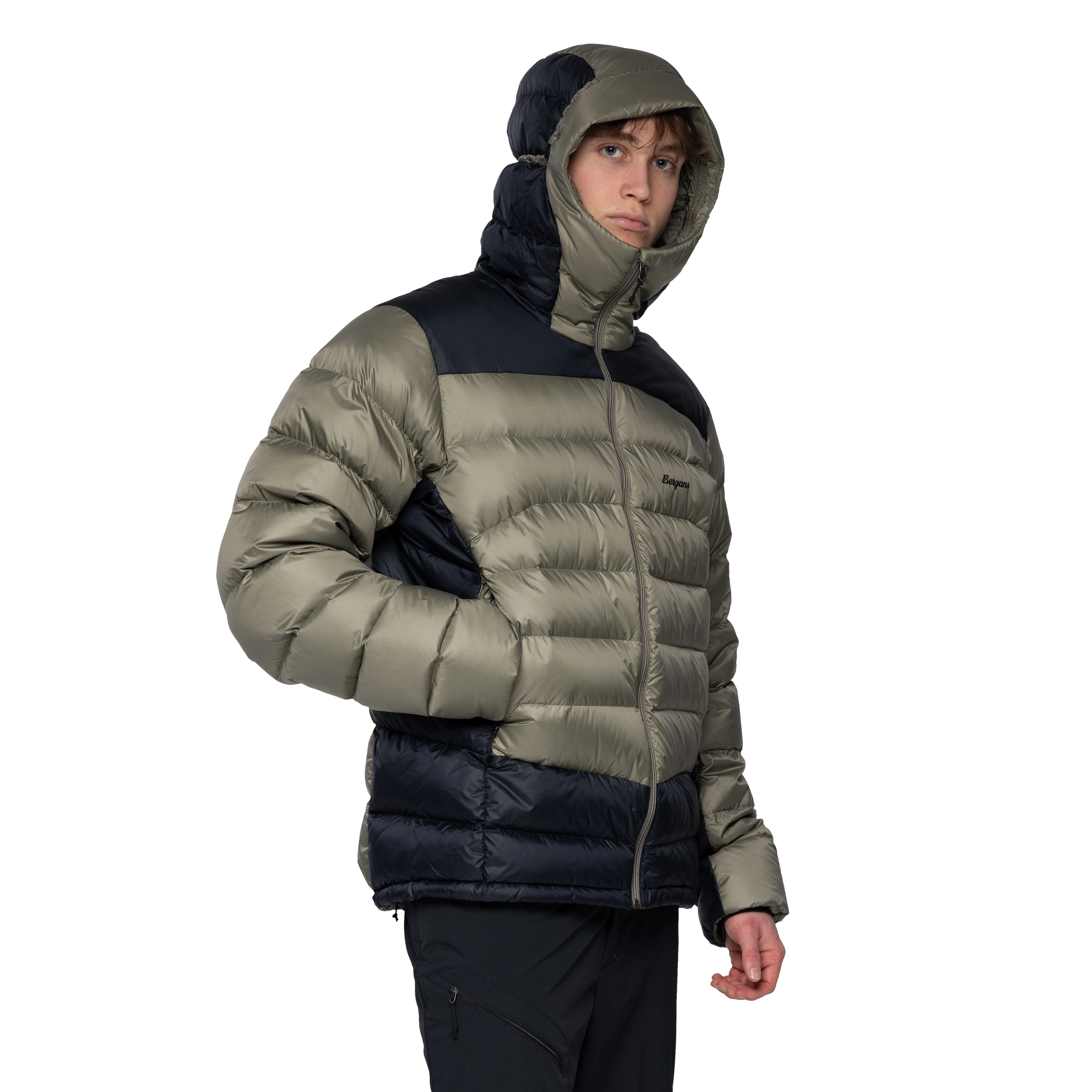 Vaagaa Allround Down Jacket Men Green Mud / Black