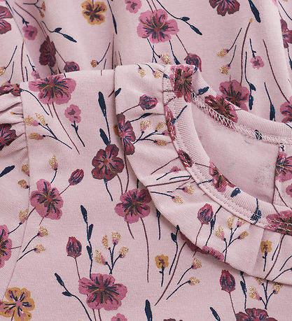 Minymo Kleid - Dawn Pink m. Blumen