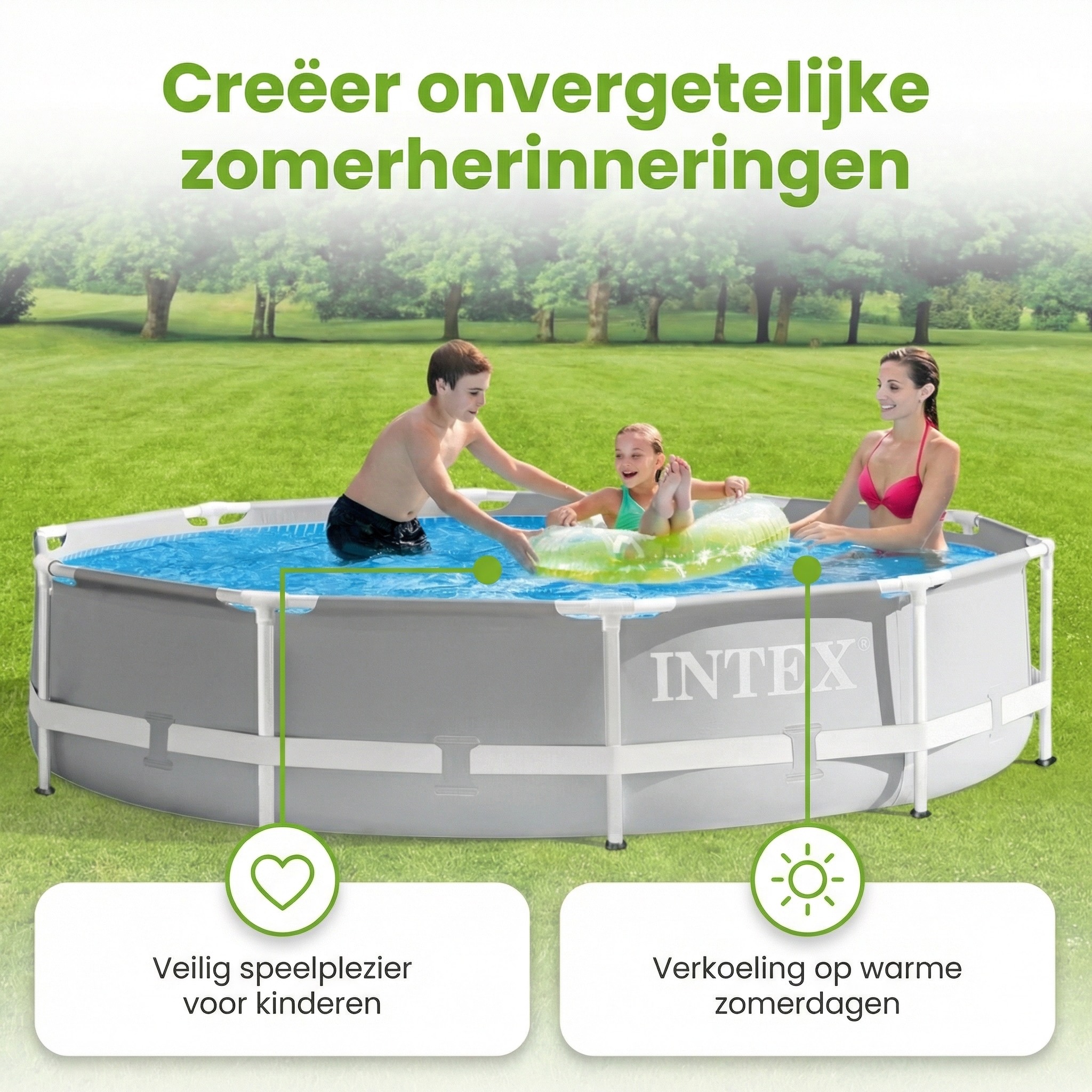 Intex prism frame 305x76cm zwembad