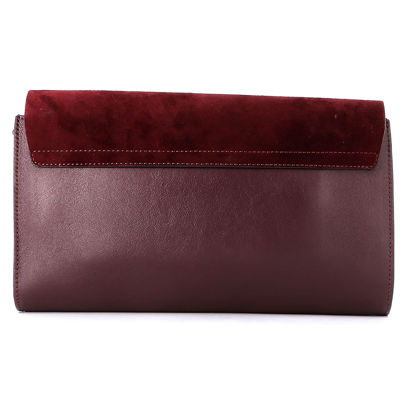 Chloé Sac à main faye GM chloé en Cuir bordeaux Parfait état - 27.5x16 cm