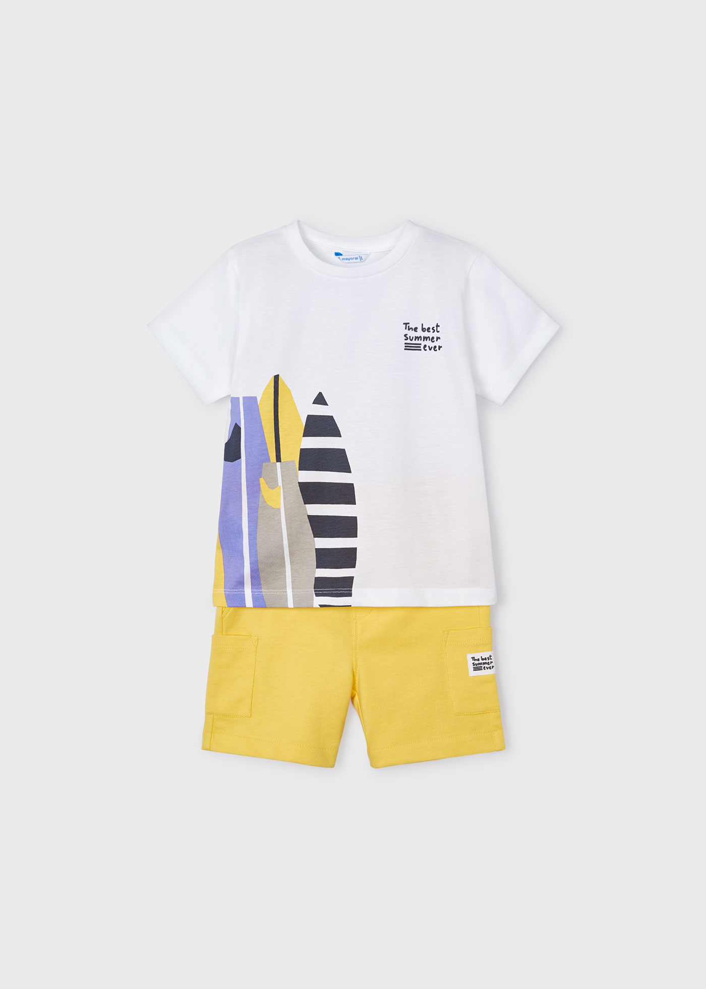Conjunto de surf de duas peças Better Cotton para meninos, cor menta.